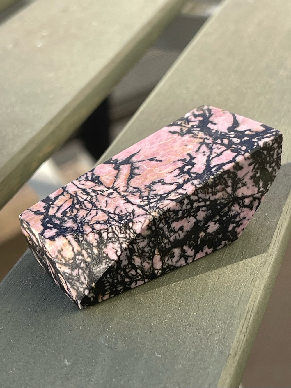 Rhodonite Crystal Pink & Black